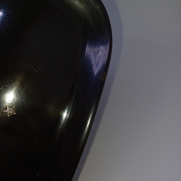 Vintage Couroc Owl Inlaid Tray 12 × 9 in Black Gold - Picture 5 of 13